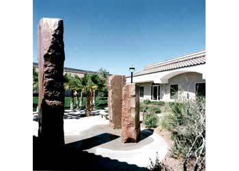 6362 - 6402 McLeod Courtyard with Stone Fountains Old