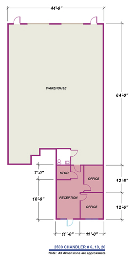 2500 Chandler Ave, Las Vegas NV, 89120 – Unit 6,19 & 20